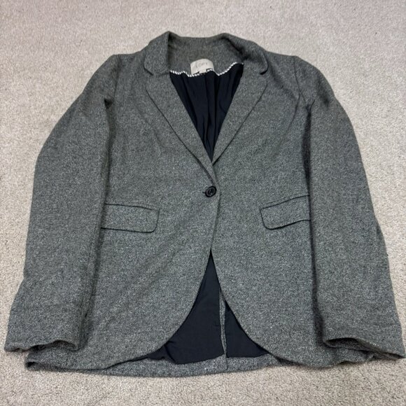 Loft Jacket Women’s Gray Long Sleeve Size 4 - Picture 7 of 11